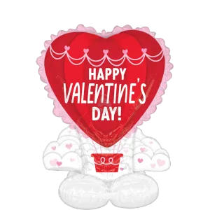 VALENTINE HOT AIR BALLOON AIRLOONZ LARGE