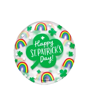 18" CLEARLY RAINBOWS & SHAMROCKS CLEARZ