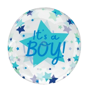 18" IT'S A BOY STARS CLEARZ