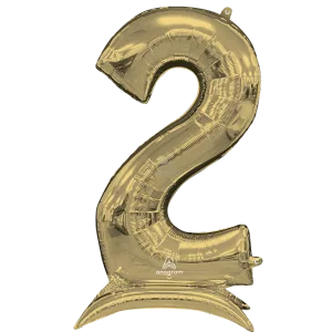 50"  STAND-UP NUMBERZ 2 WHITE GOLD 