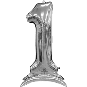 50"  STAND-UP NUMBERZ 1 SILVER 