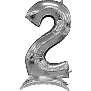 50"  STAND-UP NUMBERZ 2 SILVER 