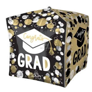 15" GRAD CIRCLES & DOTS CUBEZ