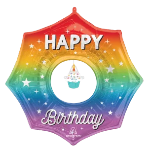 CUPCAKE HAPPY BIRTHDAY SUPER SHAPE
