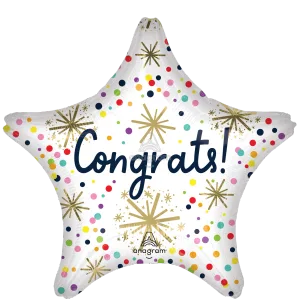 CONFETTI SPRINKLE CONGRATS JUMBO HX