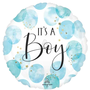 BABY BOY BLUE WATERCOLOR JUMBO HX