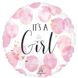 BABY GIRL PINK WATERCOLOR JUMBO HX