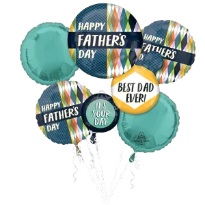 FATHER'S DAY RETRO RENEW BOUQUET OF BALLOONS