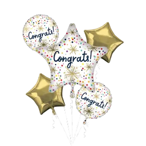 CONFETTI SPRINKLE CONGRATS BOUQUET OF BALLOONS