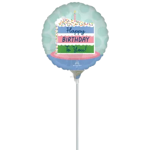 SATIN HAPPY BIRTHDAY CAKE MINI