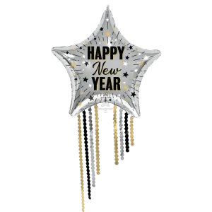 ELEGANT NEW YEAR CELEBRATION STAR FRINGE SUPER SHAPE