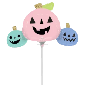 PASTEL HALLOWEEN PUMPKINS MINI SHAPE