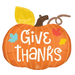 GIVE THANKS PUMPKIN SUPER SHAPE
