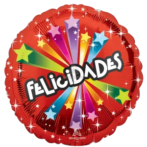 18" FELICIDADES ESTRELLAS HX