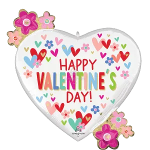 VALENTINE HEARTS & DAISIES SUPER SHAPE