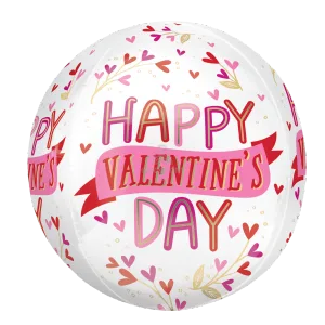 15" HAPPY VALENTINE'S DAY BOTANICAL TRACES ORBZ