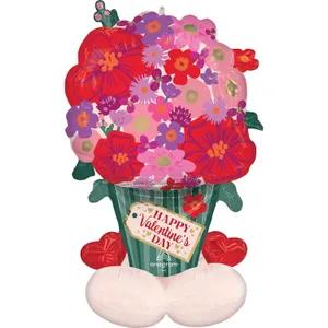 VALENTINE FLORAL BRIGHT CHINTZ AIRLOONZ LARGE