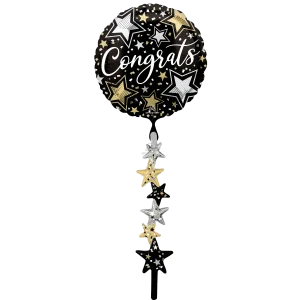 CONGRATS BLACK SILVER GOLD AIR WALKER