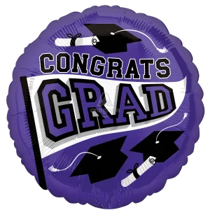 18" PURPLE SCHOOL COLORS BE TRUE TO YOUR SCHOOL HX