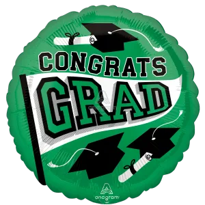 18" GREEN SCHOOL COLORS BE TRUE TO YOUR SCHOOL HX