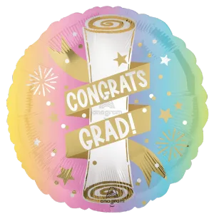 18" SATIN PASTEL GRAD PARTY