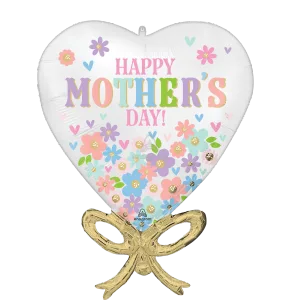 SATIN HAPPY MOTHER'S DAY DAISY CHAIN BOW SUPER SHAPE