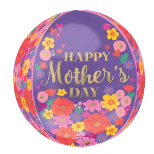 15" HAPPY MOTHER'S DAY SWEET FLORALS ORBZ