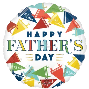 18" HAPPY FATHER'S DAY VARSITY DAD HX