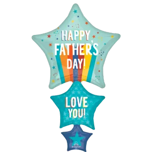 FATHER'S DAY PLAYFUL STRIPES & STARS SUPER SHAPE
