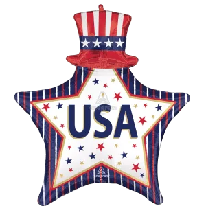 SATIN USA STARS & STRIPES SUPER SHAPE