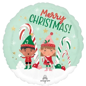 18" MERRY CHRISTMINTS ELVES HX