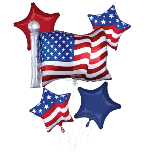 PATRIOTIC BOUQUET OF BALLOONS
