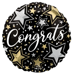 18" CONGRATS STARS HX