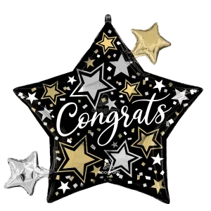 27" CONGRATS STARS SUPER SHAPE