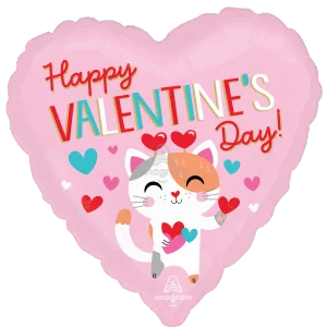 18" PURR-FECT VALENTINE KITTY HX