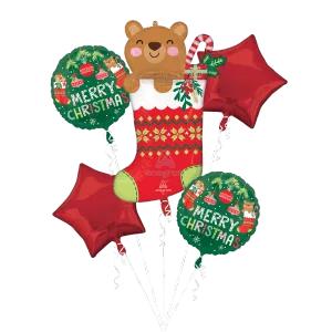 BEARY CHRISTMAS BOUQUET OF BALLOONS
