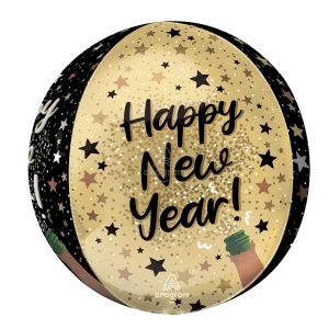 15" NATURAL SPARKLE NEW YEAR ORBZ