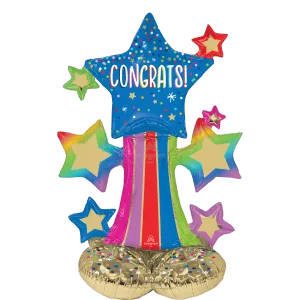 COLORFUL STAR BURSTS AIRLOONZ JUNIOR