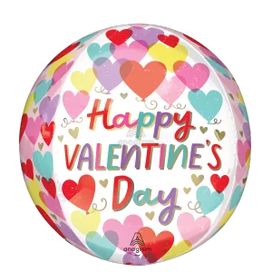 HAPPY VALENTINE'S DAY HEARTS ON HEARTS ORBZ