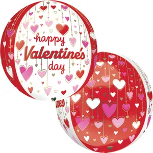 HAPPY VALENTINE'S DAY DANGLING HEARTS ORBZ