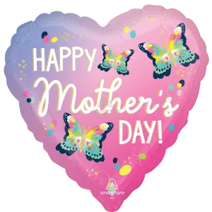 18" HAPPY MOTHER'S DAY VIBRANT FLUTTERS HX