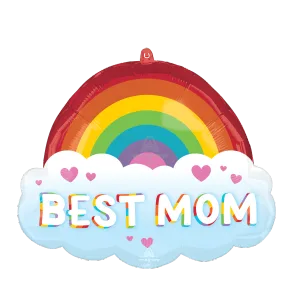 BEST MOM BRILLIANT RAINBOW SUPER SHAPE