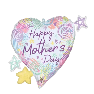 MOTHER'S DAY SWEET SCRIBBLES SUPER SHAPE