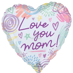 LOVE YOU MOM SWEET SCRIBBLES JUMBO HX
