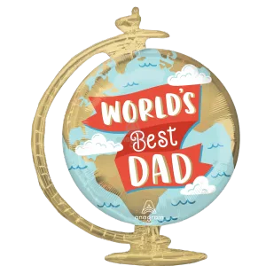 WORLD'S BEST DAD GLOBE SUPER SHAPE XL
