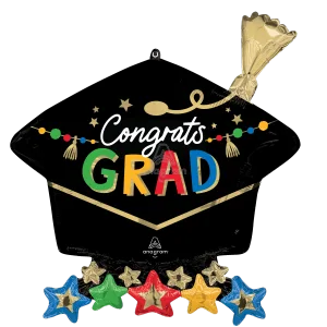 GRAD PARTY GRAD CAP SUPER SHAPE XL