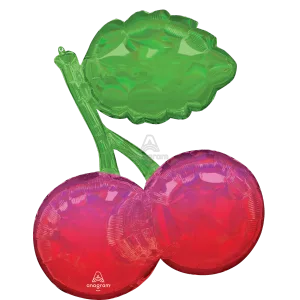 FRUITY MIX IRIDESCENT CHERRIES HOLOGRAPHIC SUPER SHAPE