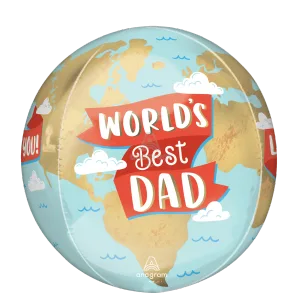 15" WORLD'S BEST DAD ORBZ