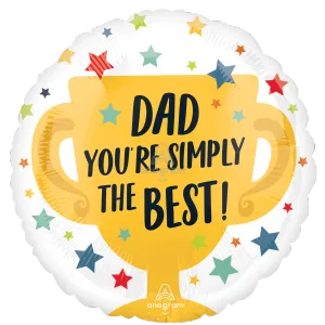 18" SIMPLY THE BEST #1 DAD HX