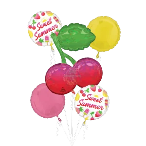 SWEET SUMMER FRUITY MIX BOUQUET OF BALLOONS